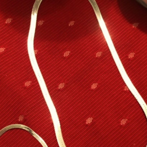 Vintage Italy 🇮🇹 Herringbone 925 6mm Necklace with matching bracelet. - Picture 12 of 14